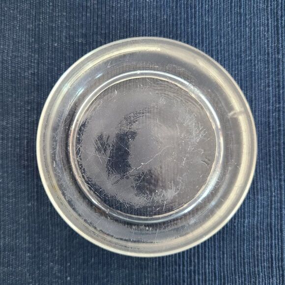 Hazel Atlas Vintage 1940s Glass Furniture Coaster Wood Floor Carpet Protector - Picture 13 of 16